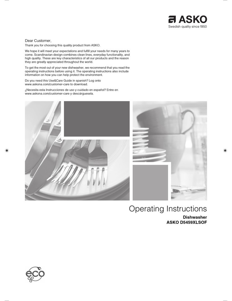Asko D5459XLSOF User manual
