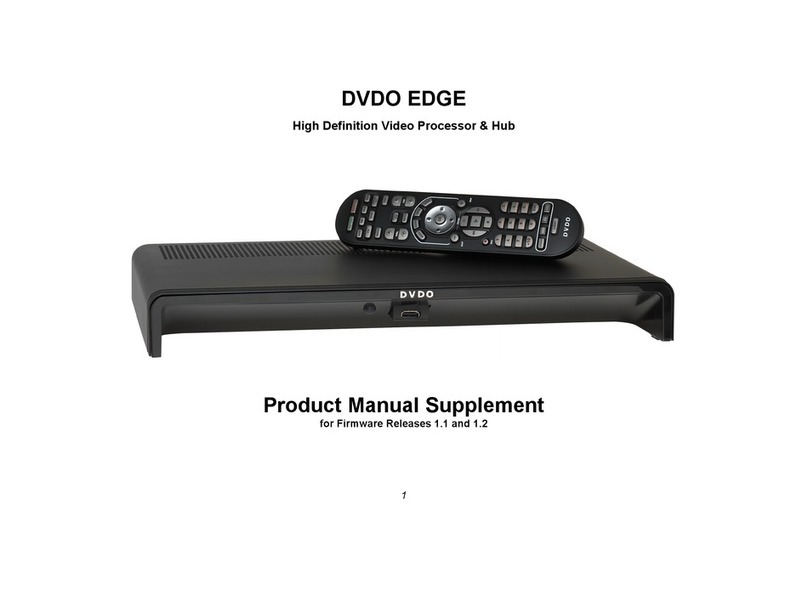 DVDO EDGE User manual DVDO EDGE User manual