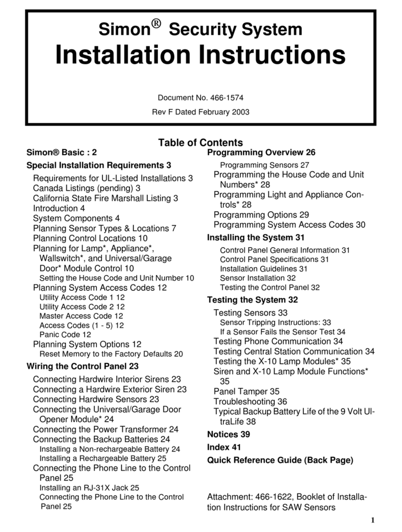 Simon Simon User manual