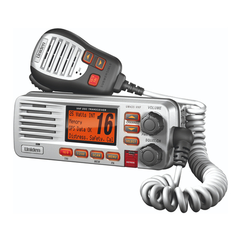 Uniden UM425 VHF DSC User manual