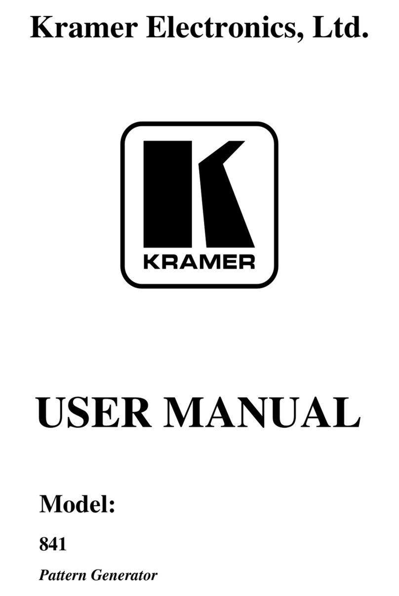 Kramer 841 User manual