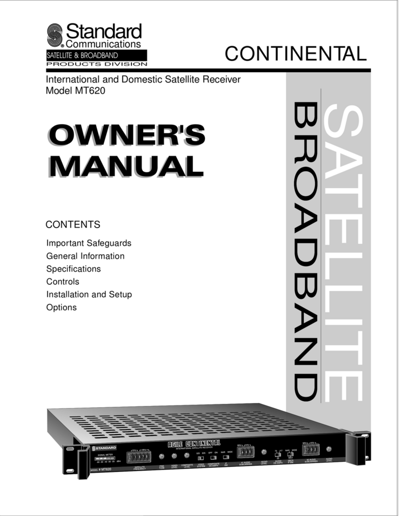 Standard MT620 User manual