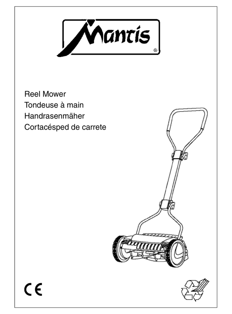 Mantis Reel Mower User manual