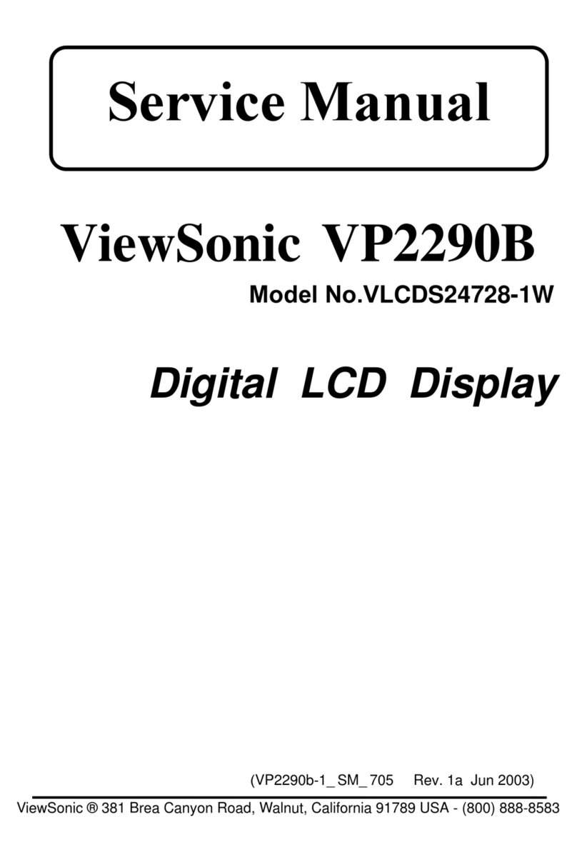 ViewSonic VP2290B - 22.2" LCD Monitor User manual