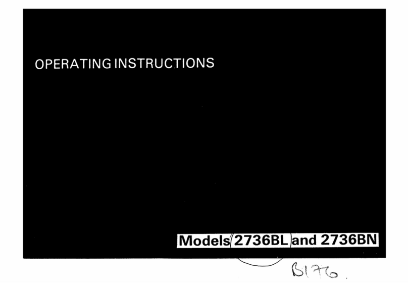 Tricity Bendix 2736BL User manual