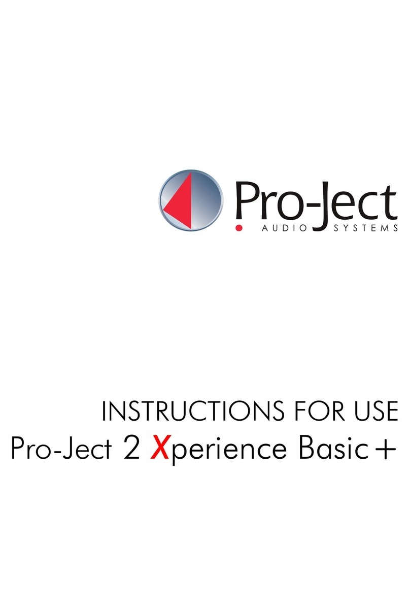 Pro-Ject Audio Systems 2 Xperience Basic + User manual
