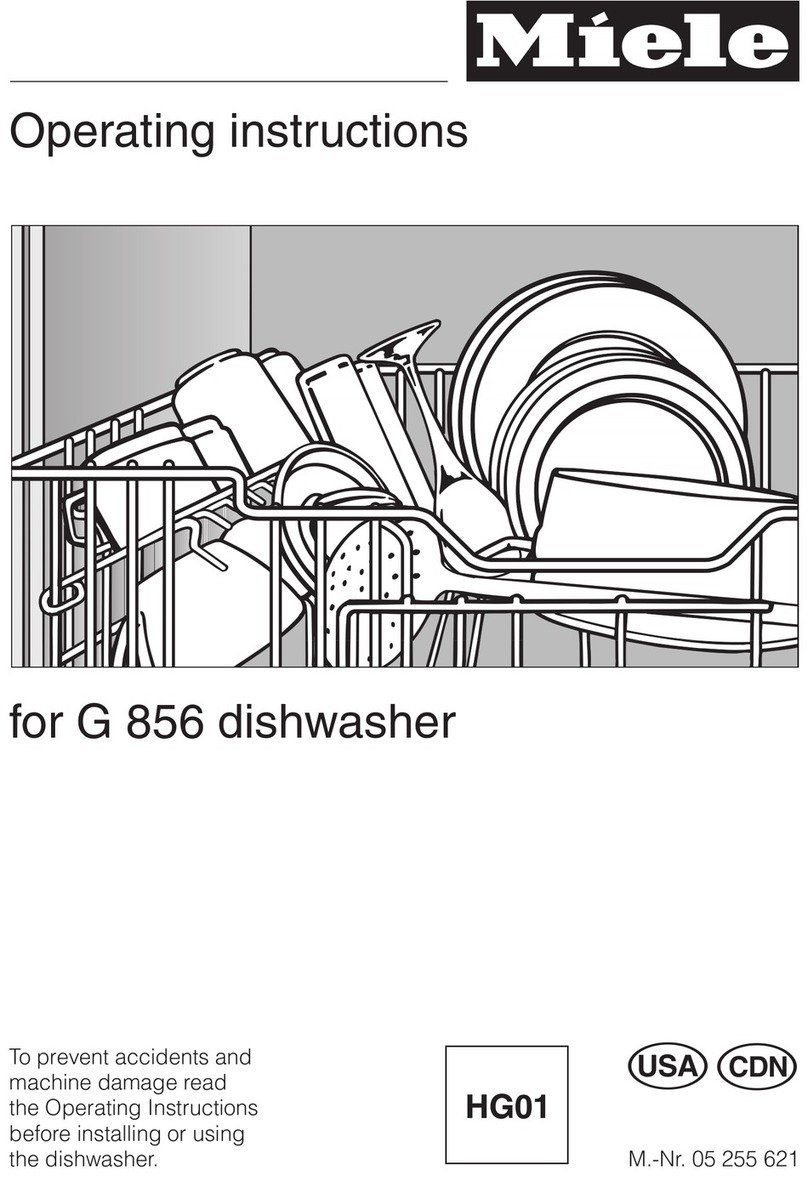 Miele G 856 User manual