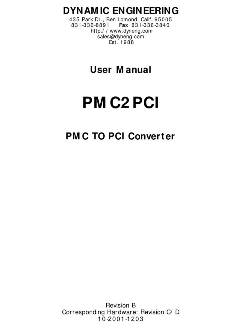 Dynamic Engineering PMC2PCI User manual