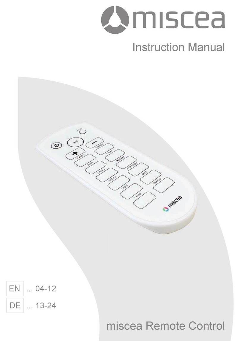 Miscea Remote Control User manual Miscea Remote Control User manual