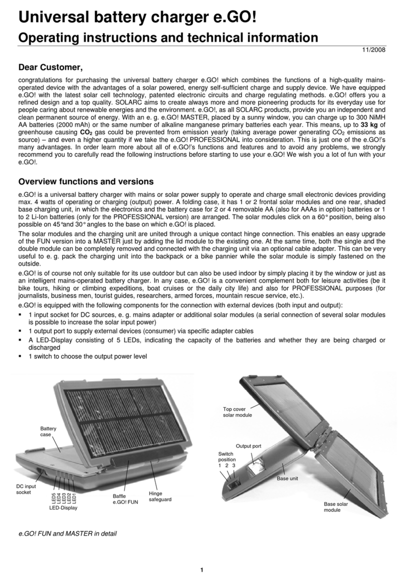 Solarc e.GO Manual