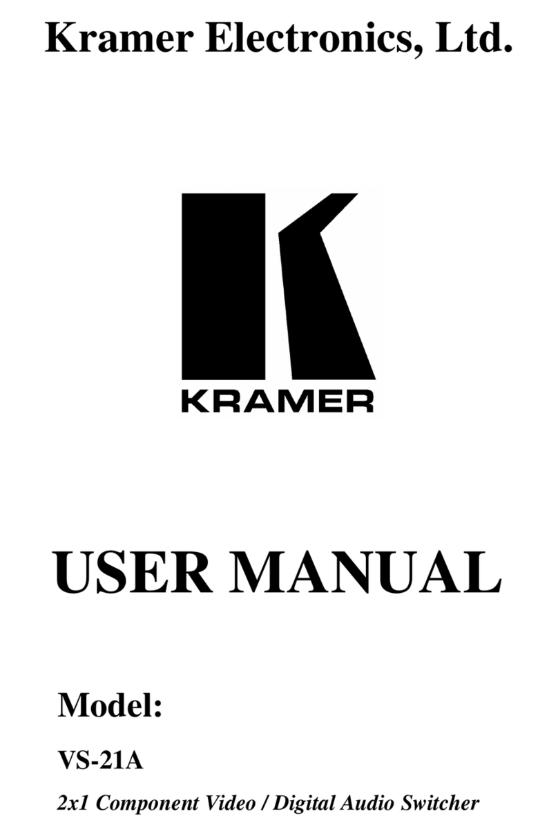 Kramer VS-21A User manual