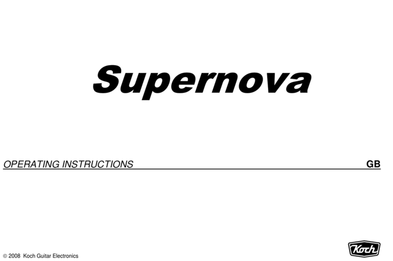 Koch Guitar Electronics Supernova User manual