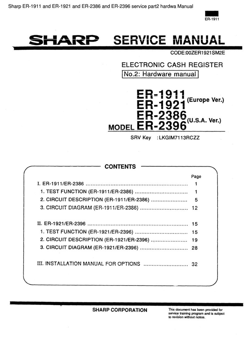 Sharp ER-1911 User manual