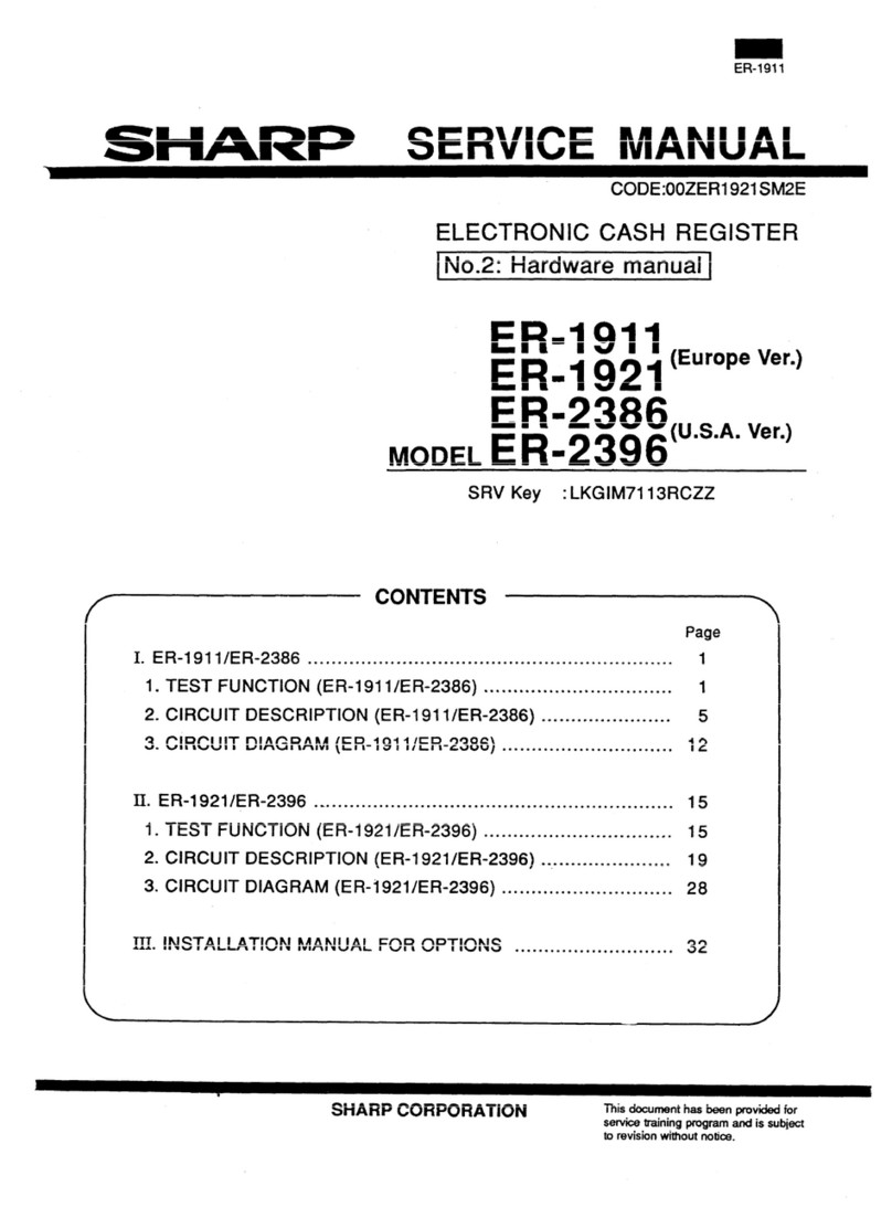 Sharp ER-1911 User manual