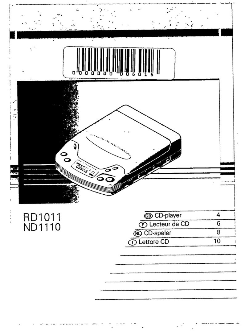 Philips RD1011 User manual