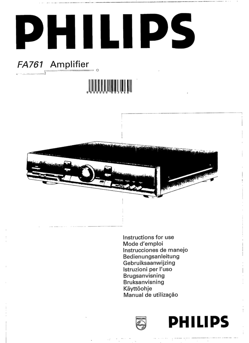Philips FA761 User manual Philips FA761 User manual