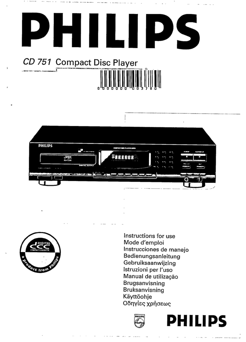 Philips CD751 User manual