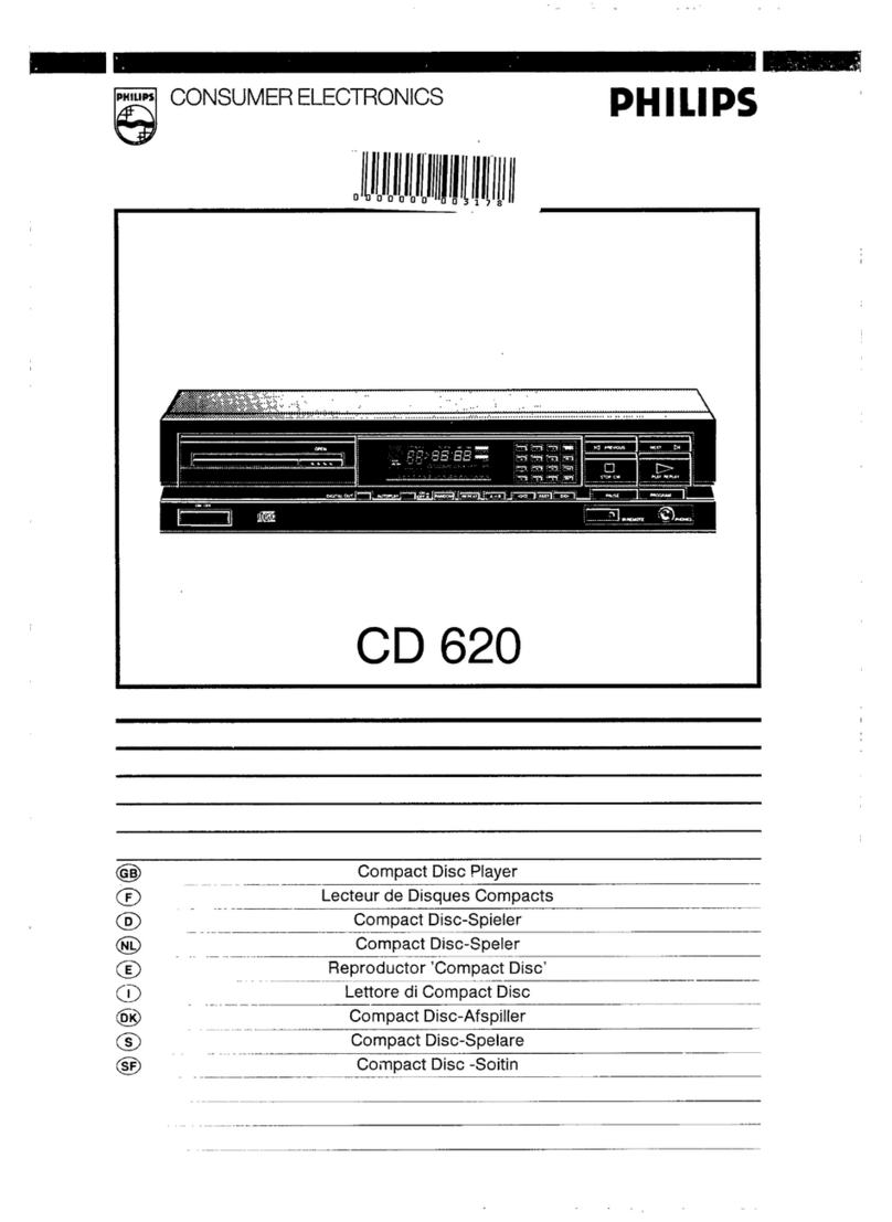Philips CD 620 User manual