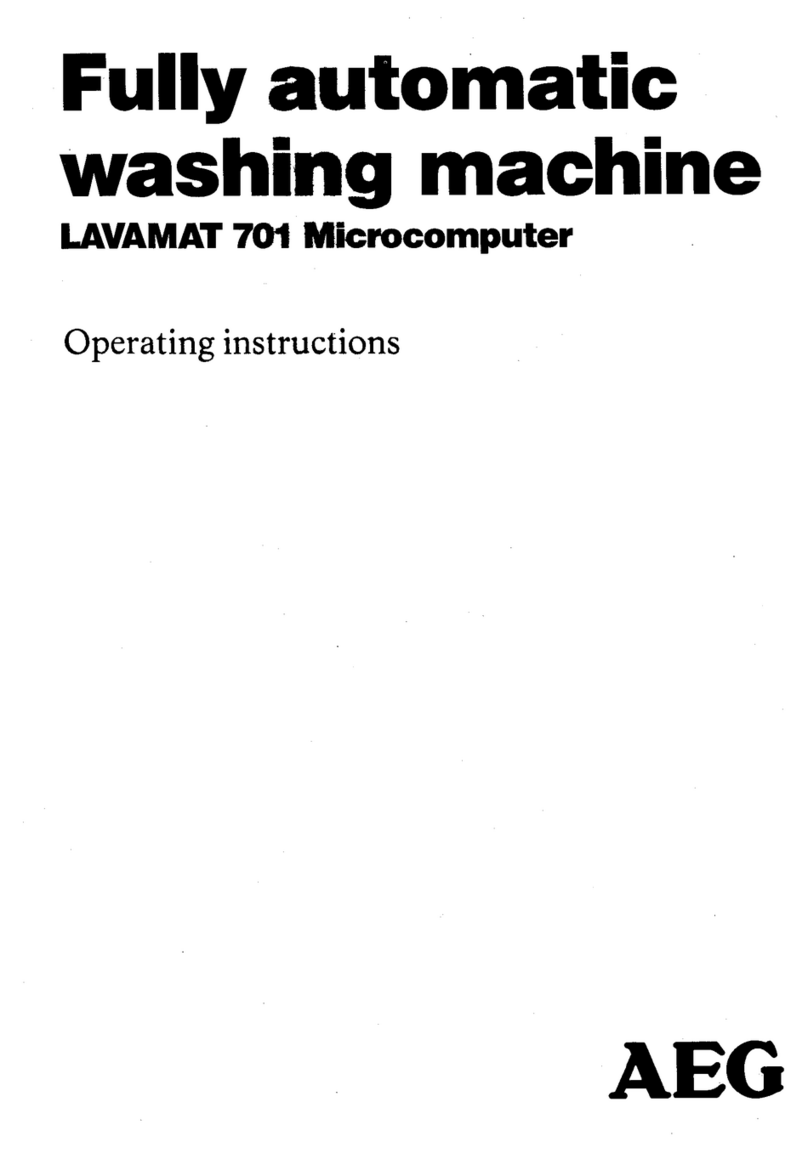 AEG Lavamat 701 Microcomputer User manual
