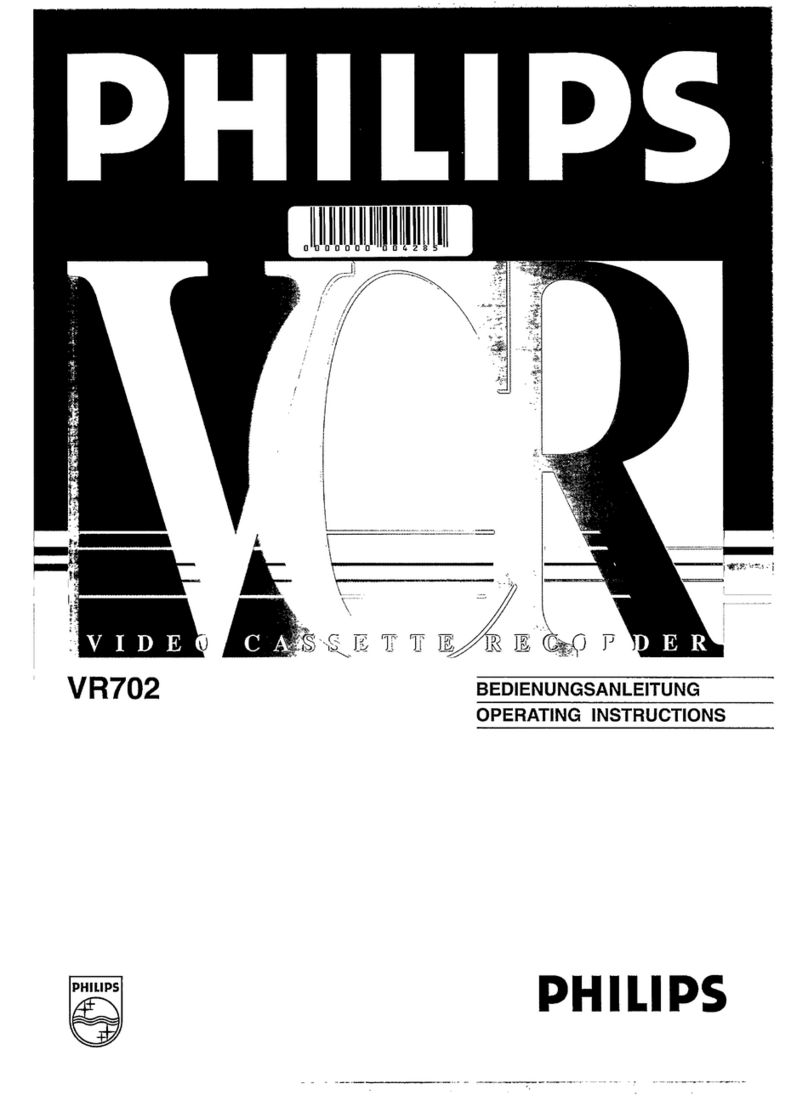 Philips VR702 User manual