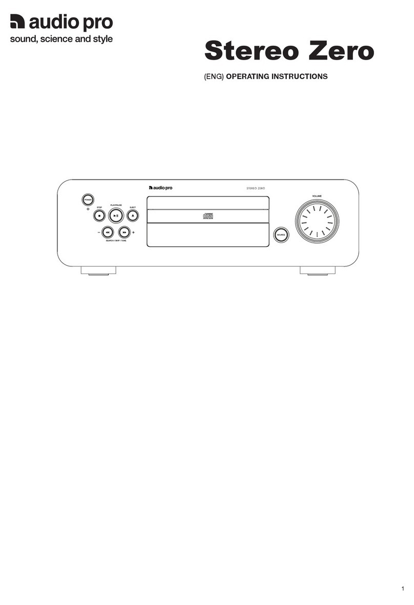 Audio Pro Stereo Zero User manual
