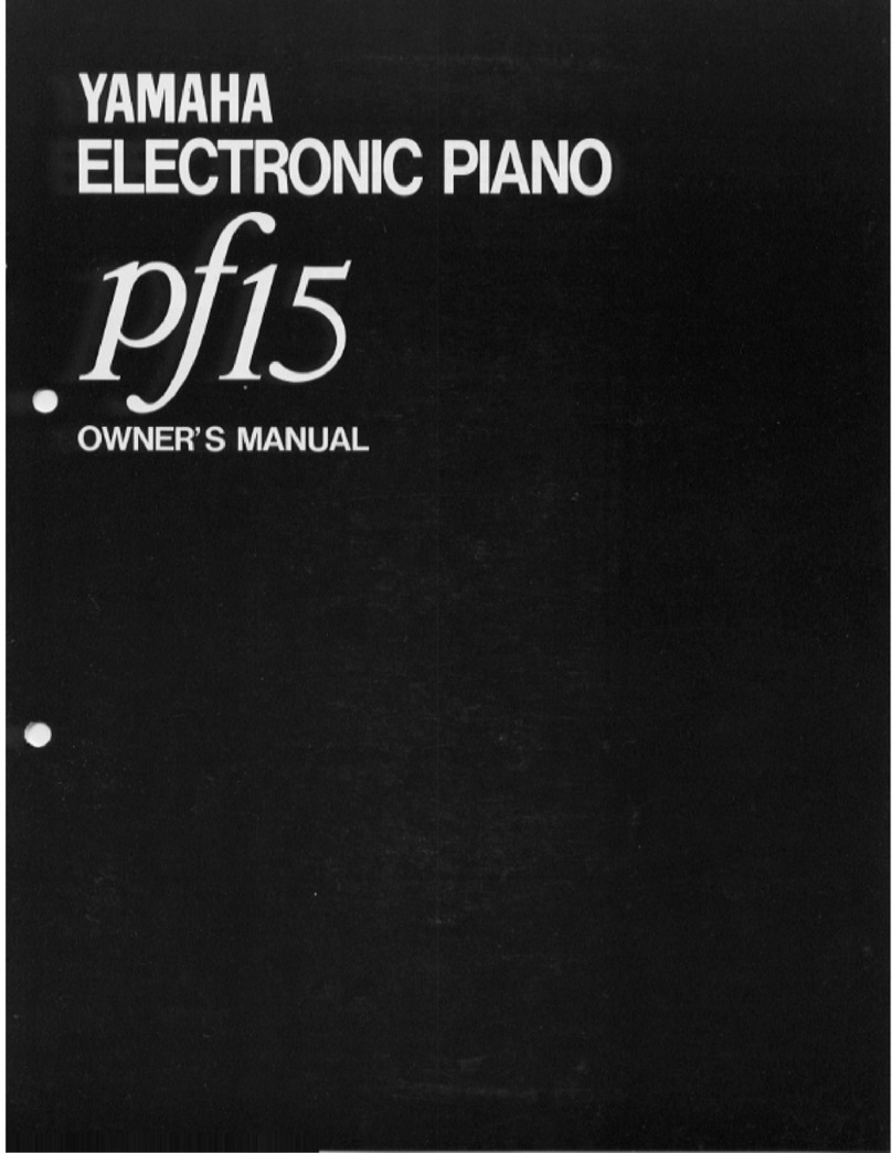 Yamaha PF15 User manual Yamaha PF15 User manual