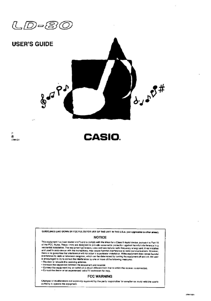Casio LD-80 User manual
