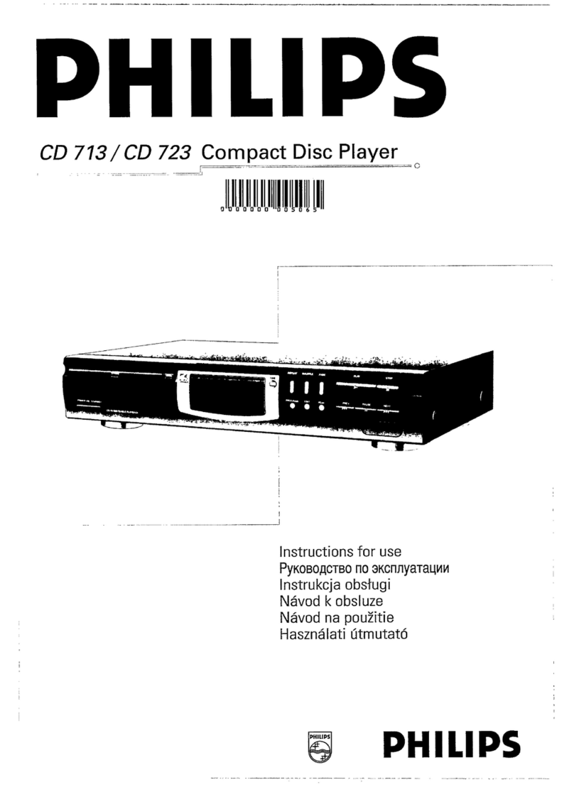 Philips CD 713 User manual
