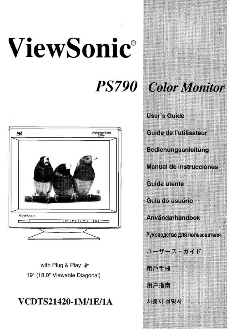 ViewSonic PS790 User manual