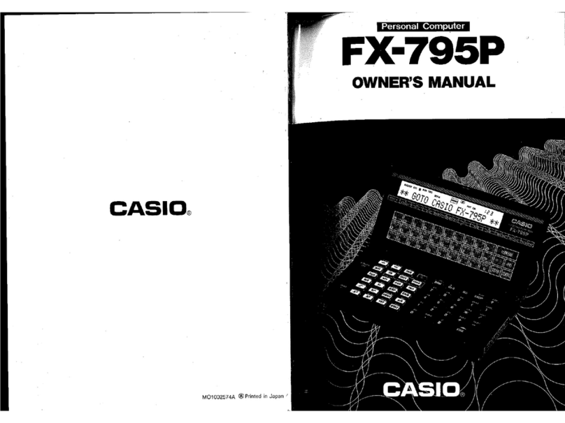 Casio FX-795P User manual
