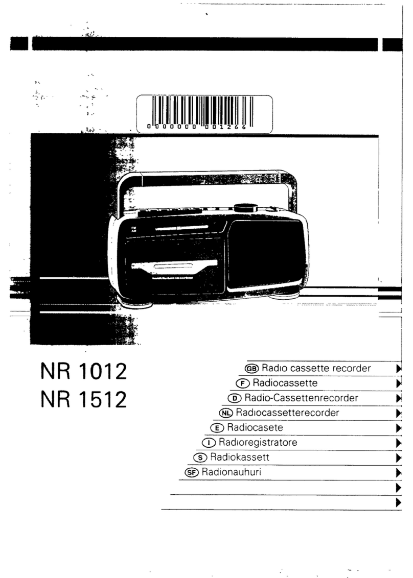 Philips NR1012 User manual