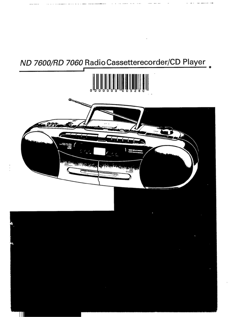 Philips ND 7600 User manual