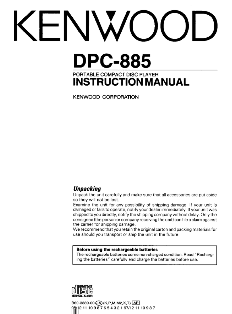 Kenwood DPC-885 User manual