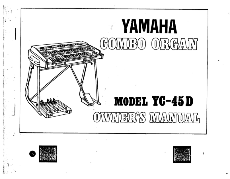Yamaha YC-45 D User manual
