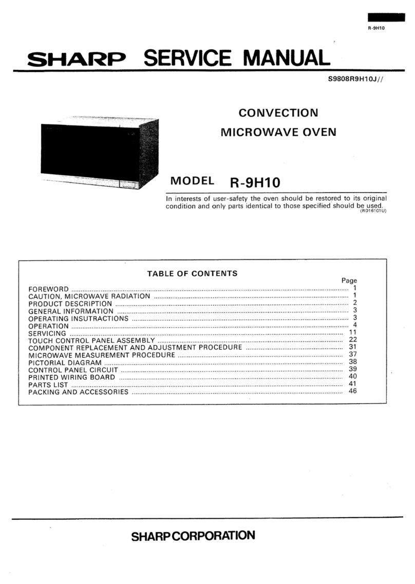 Sharp R-9H10 User manual