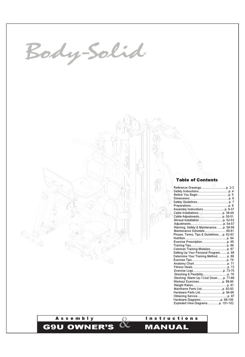 Body Solid G9U User manual