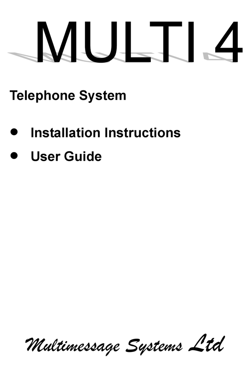 Multimessage Systems Multi 4 User manual