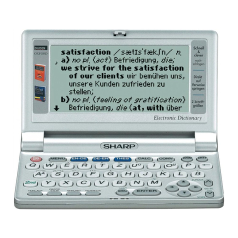 Sharp PW-E310 User manual