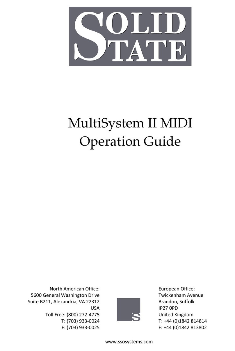 Solid State MultiSystem II User manual