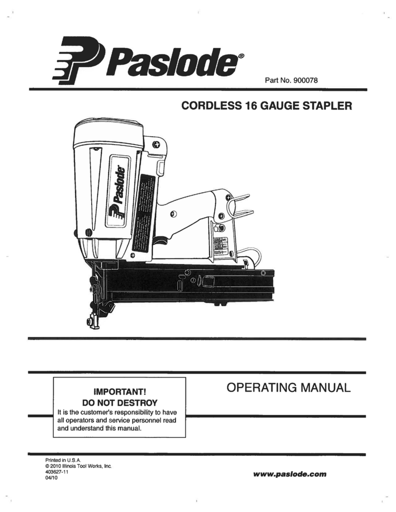 Paslode 900078 User manual
