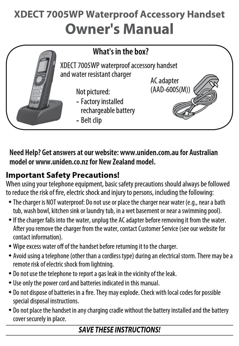 XDECT 7005WP User manual