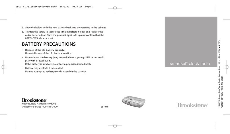 Brookstone SMARTSET User manual Brookstone SMARTSET User manual