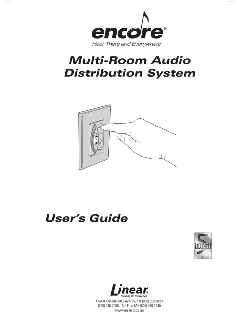 Linear Encore User manual