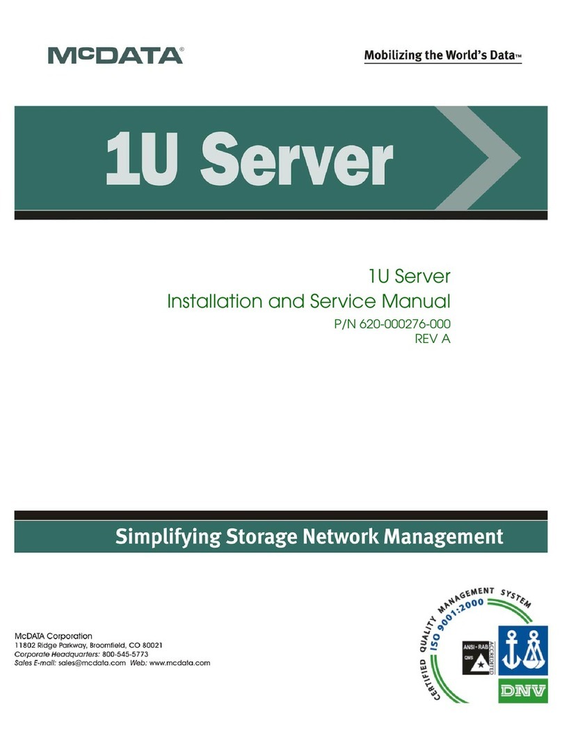 McDATA 1U Server Manual McDATA 1U Server Manual