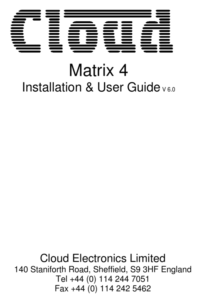 Cloud Matrix 4 Operation manual