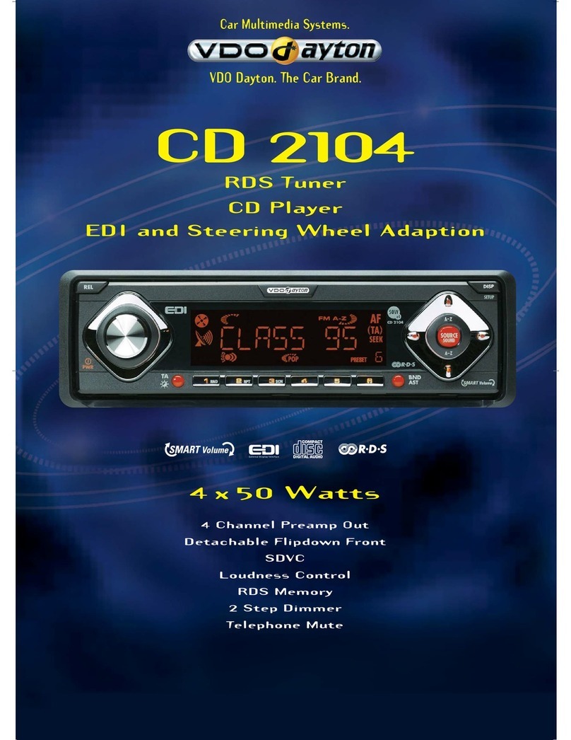 VDO CD 2104 - User manual