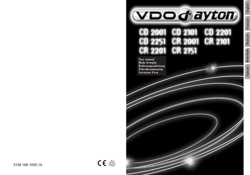VDO CD 2001 - User manual