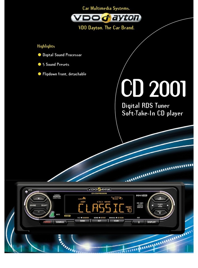 VDO CD 2001 - User manual
