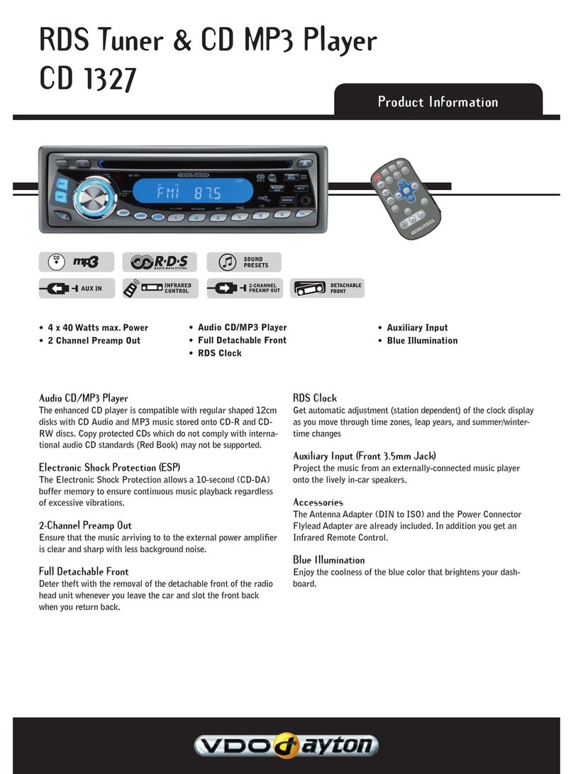 VDO CD 1327 Manual