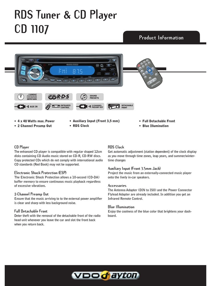 VDO CD 1107 - Manual